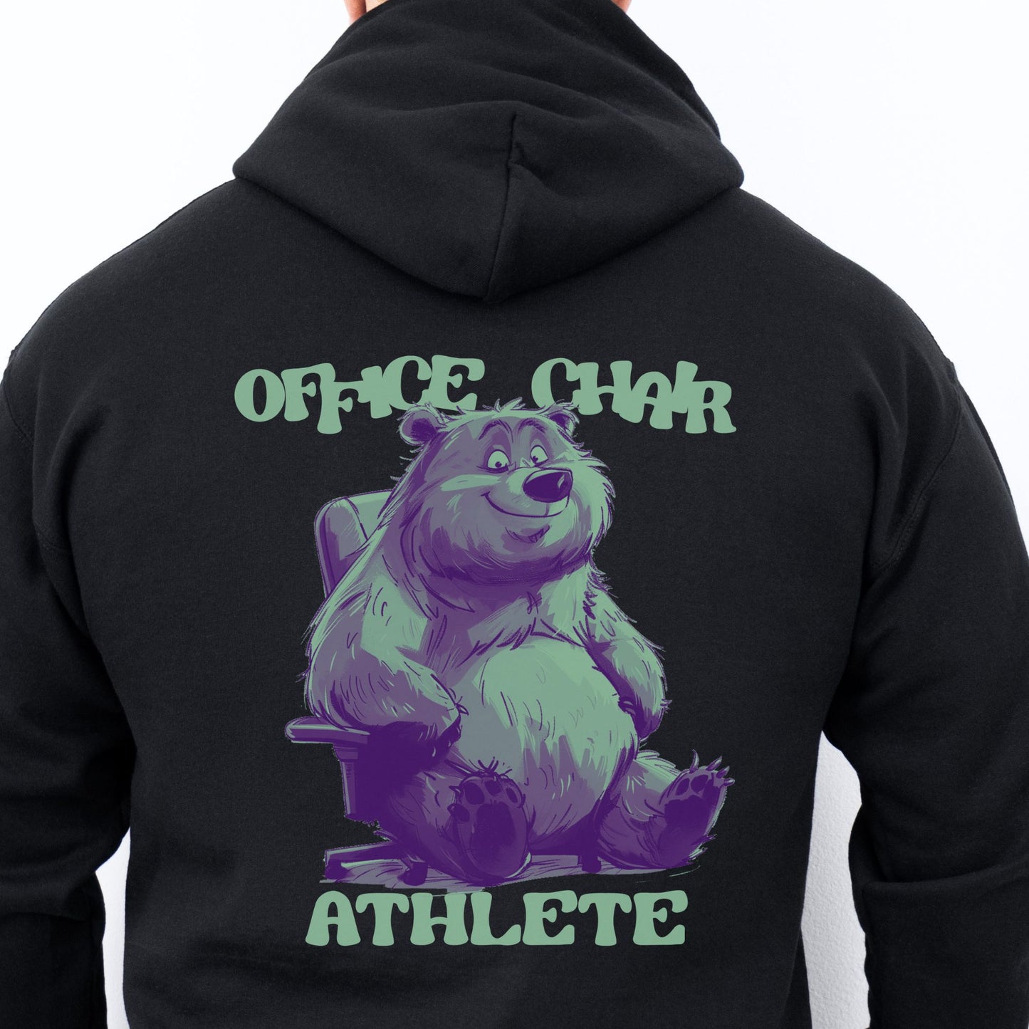 Champion Hoodie "Office Chair Athlete" Funny Hoodie About Work Men And Women