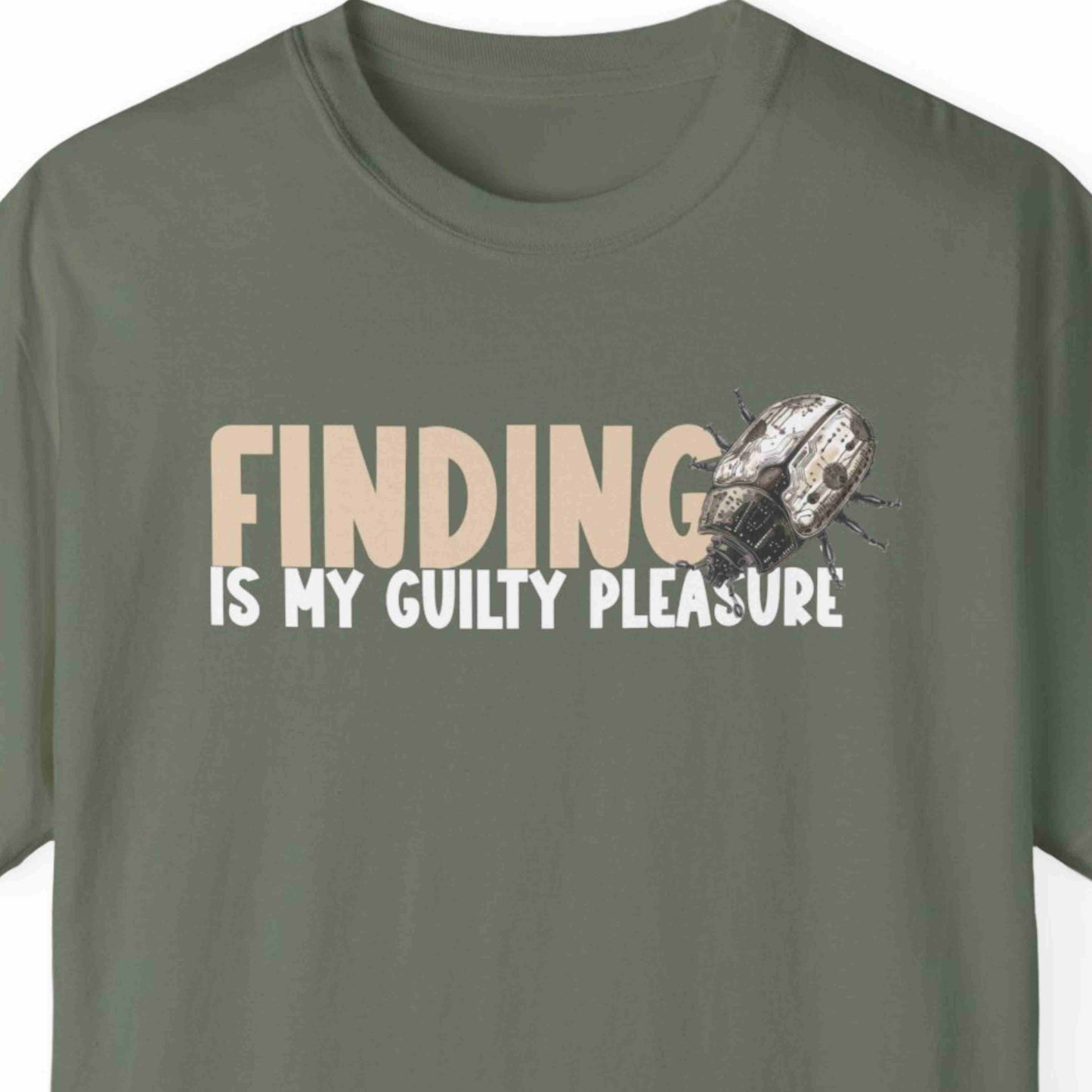"Finding Bugs Is My Guilty Pleasure" Funny T-shirt For Coders Unisex