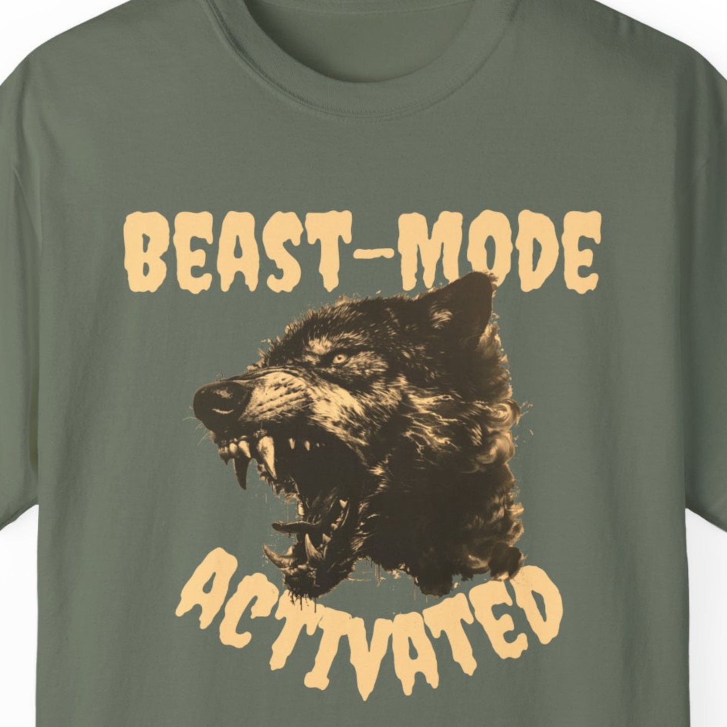 Funny T-shirt Men Moss Front