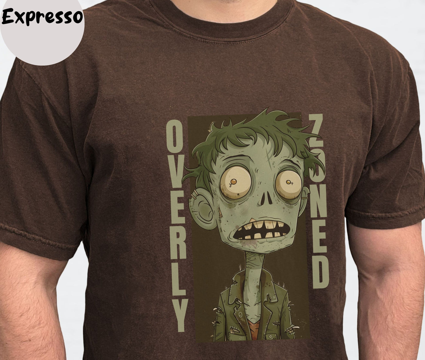 "Overly Zoned" Funny T-shirt for Work Men