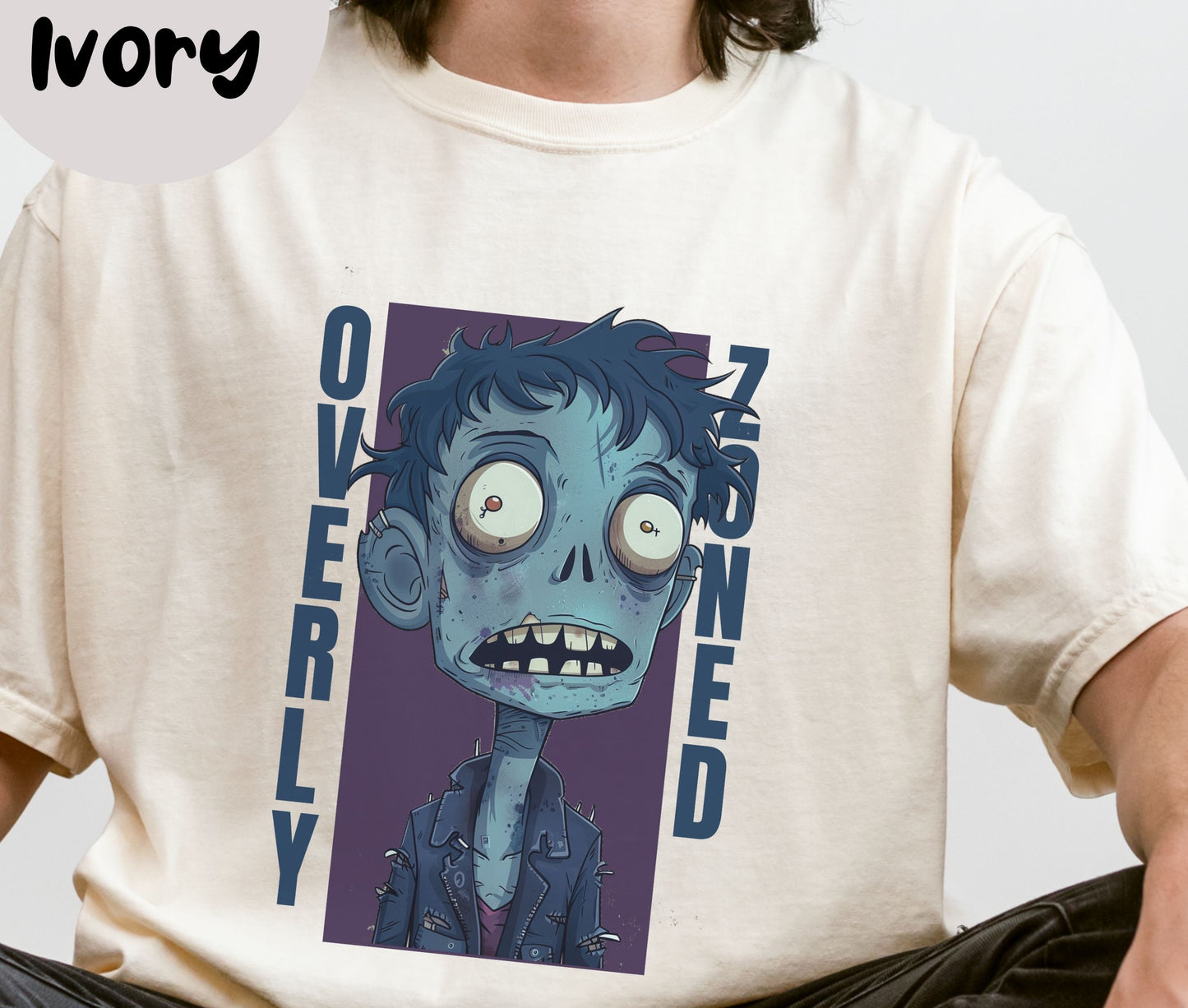 "Overly Zoned" Funny T-shirt for Work Men