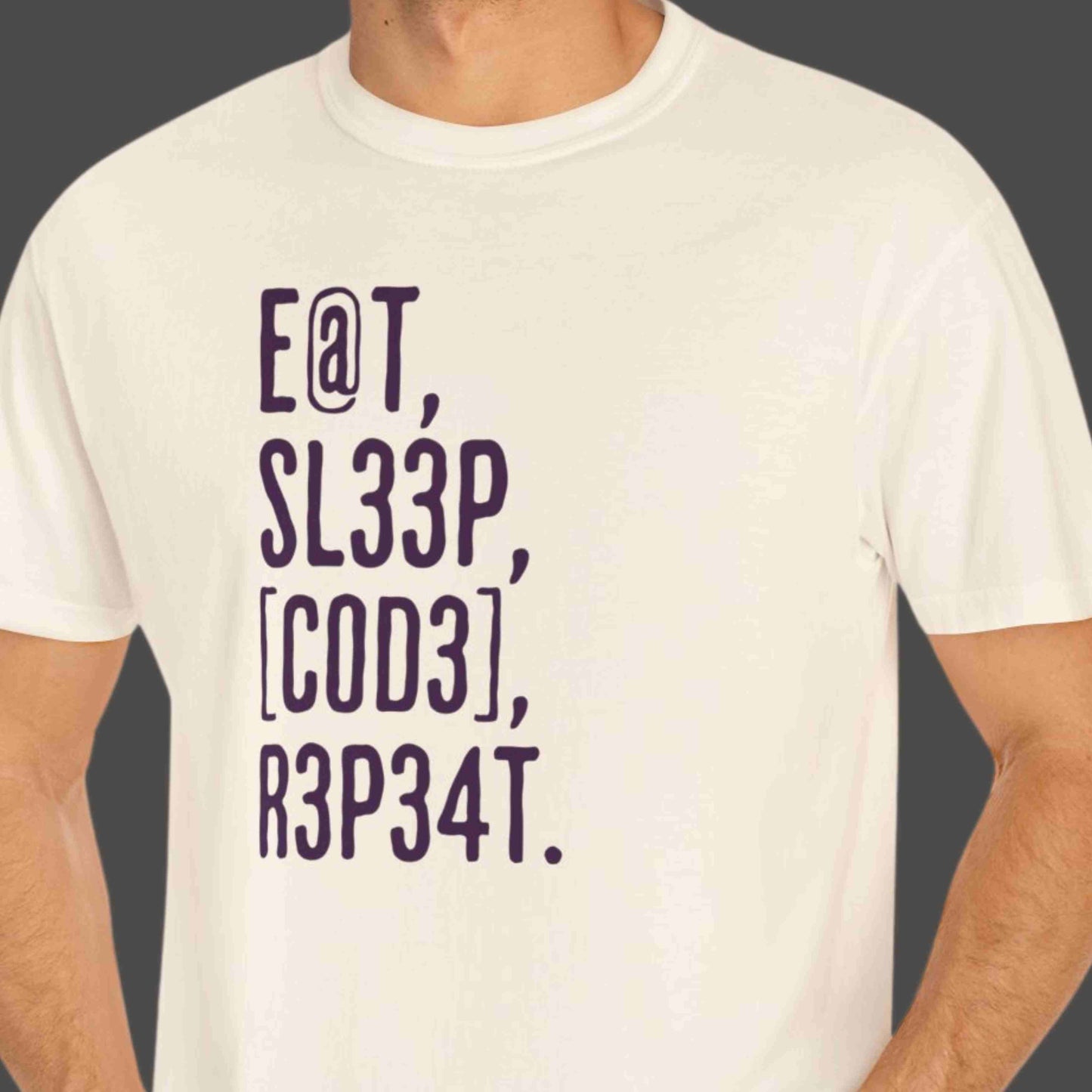 "Eat, Sleep, Code, Repeat" Funny T-shirt For Programmers Unisex