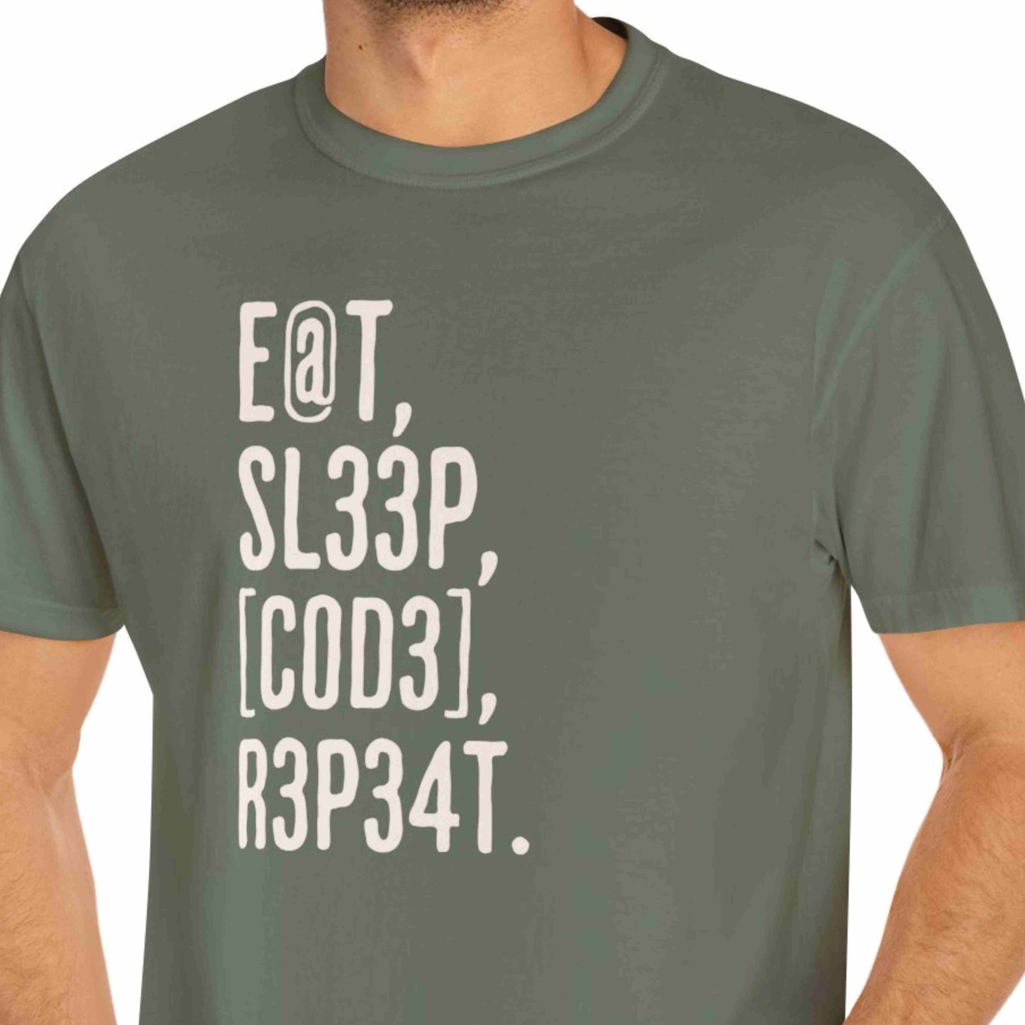 "Eat, Sleep, Code, Repeat" Funny T-shirt For Programmers Unisex