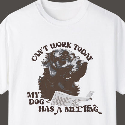 Funny T-shirt About Work White Front