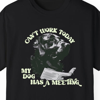 Funny T-shirt About Work Black Front