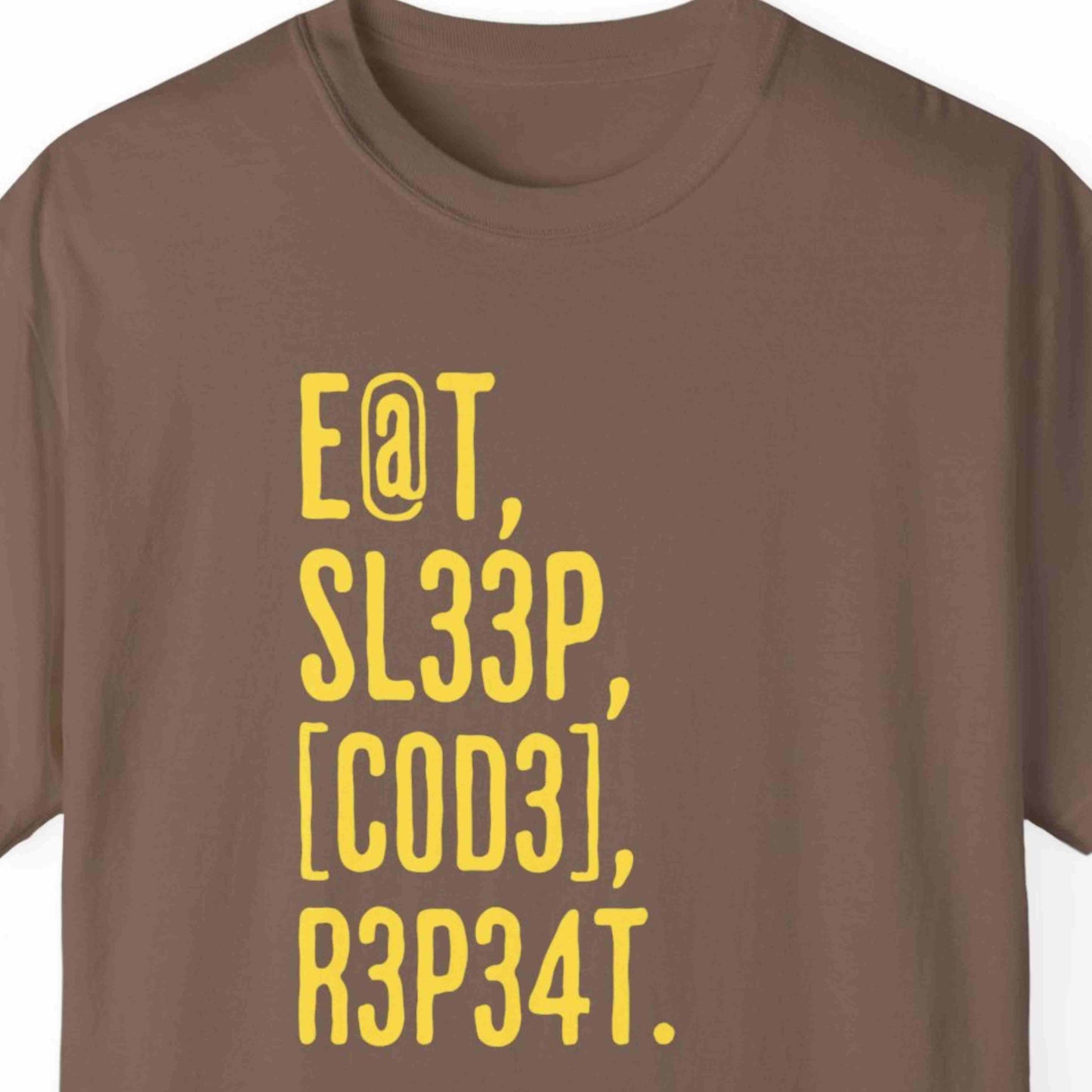 "Eat, Sleep, Code, Repeat" Funny T-shirt For Programmers Unisex