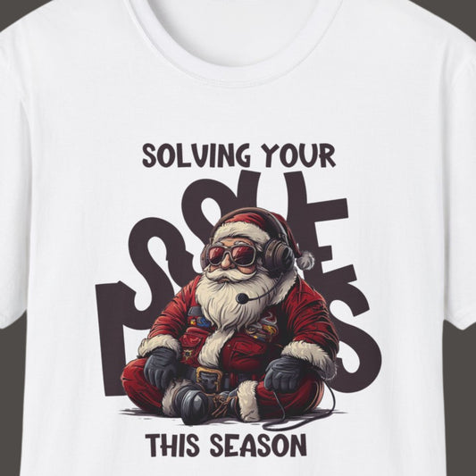 "Solving Your Issues This Season" Funny Christmas T-shirt Men And Women