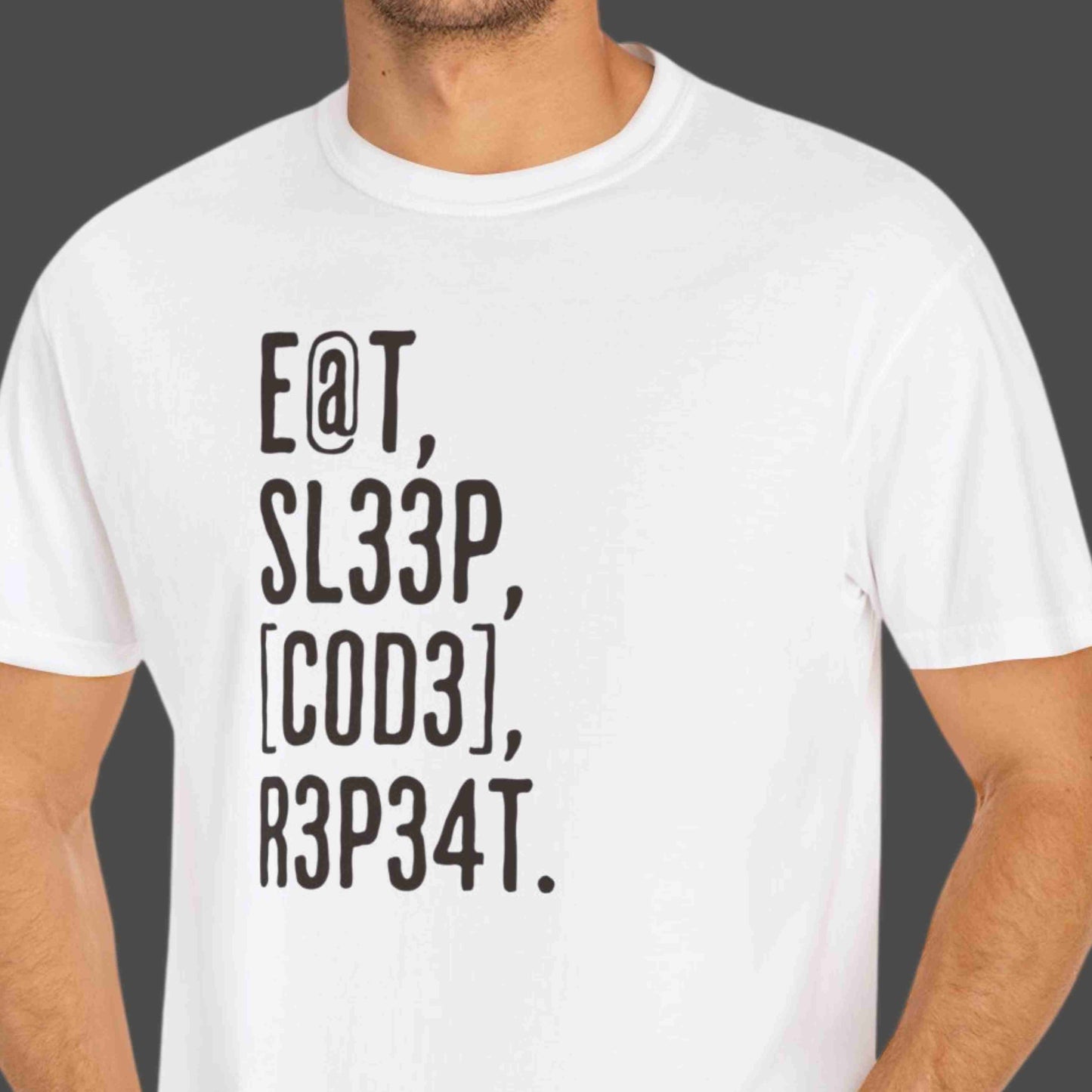 "Eat, Sleep, Code, Repeat" Funny T-shirt For Programmers Unisex