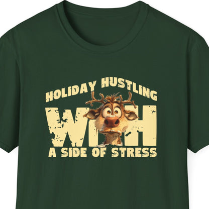 Hilarious Christmas T-shirt Men And Women Forest Green Front