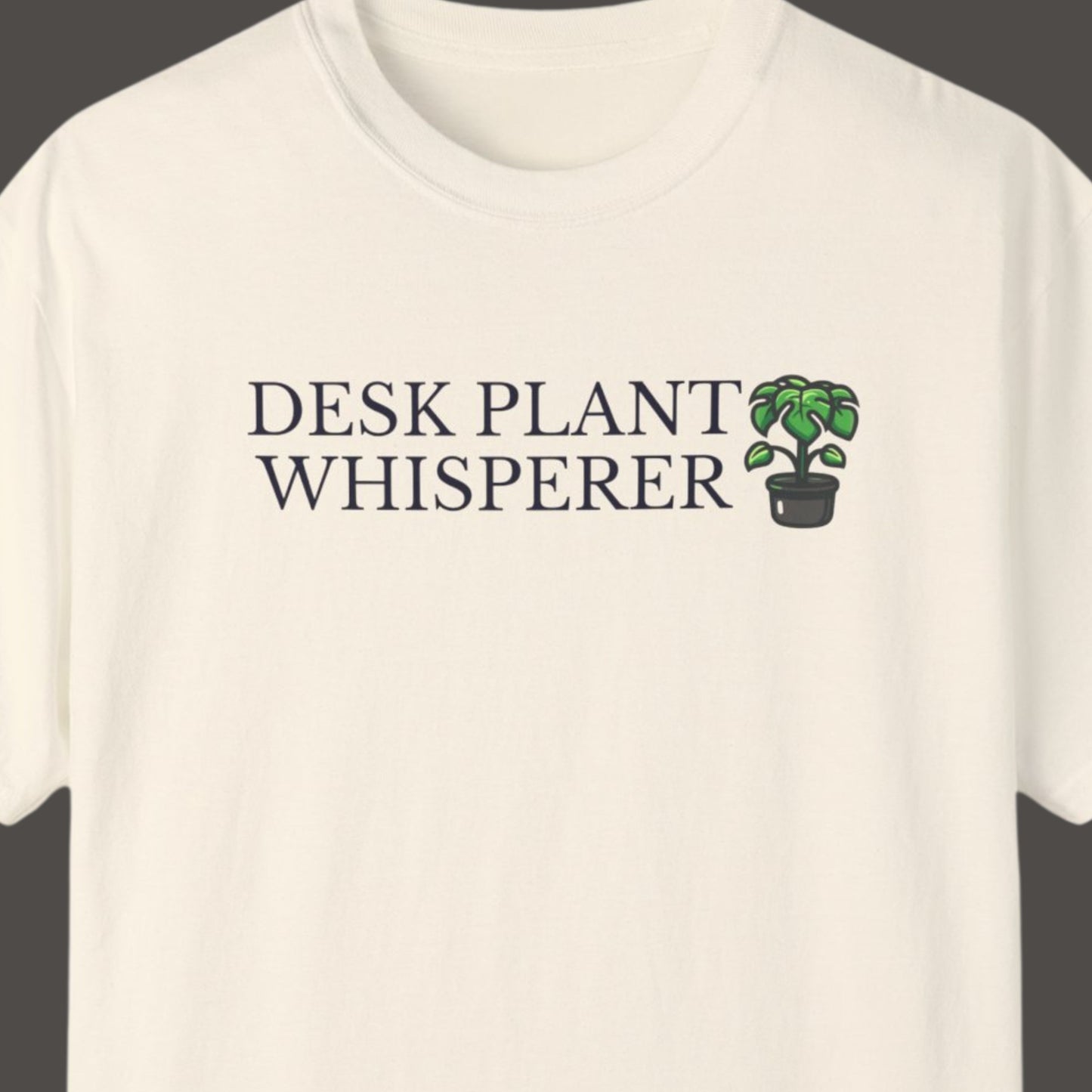 Funny T-shirt About Work Ivory Front